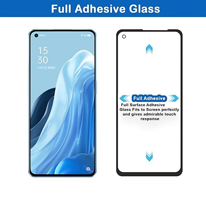 Image of Screen Protector for realme 7i / 8i (Black) Tempered Glass Edge-to-Edge 6D Screen Guard With Installation Kit