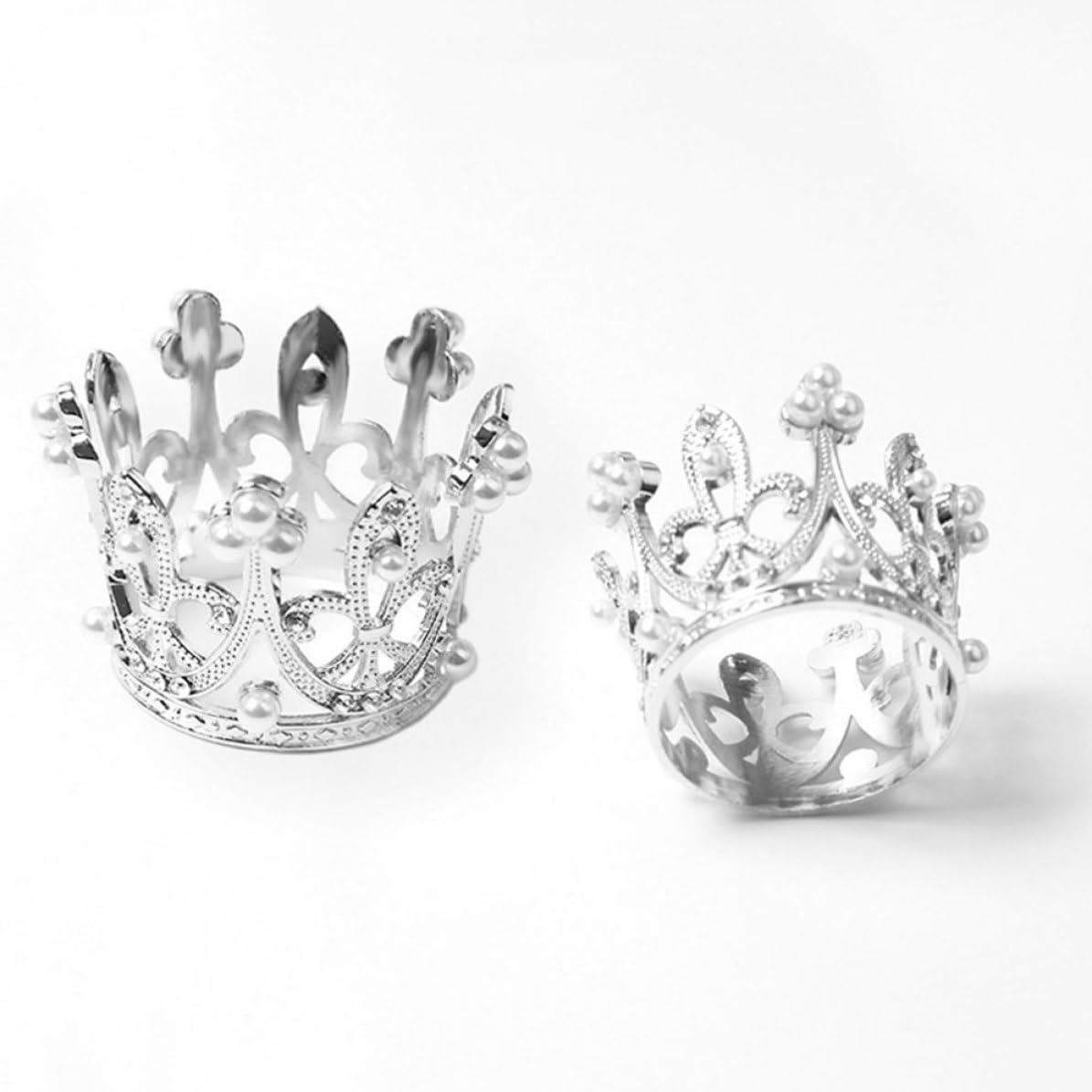 12 Pezzi Anelli Portatovaglioli Corona in Lega di Zinco, Argento | Decorazione Tavola per Cena e Incontri Informali, Centrotavola Portatile, Stile Delicato e Bello