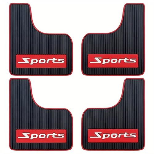 4Pcs Car Mud Flaps for VW Polo 6 (VI) AW I 2017-2024, Vehicle Splash Guards Sporty Exterior Wheel Fender Protection Styling Accessories Flexible Rubber,L