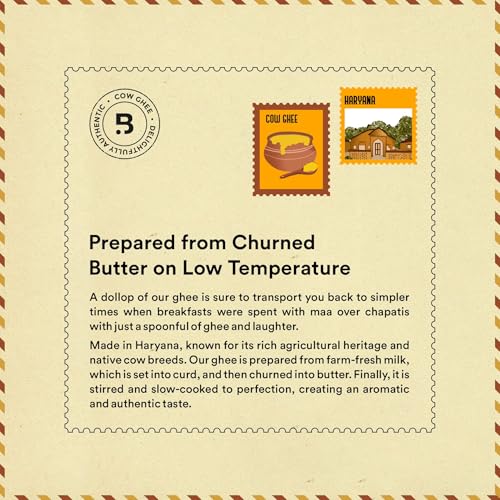 Image of Barosi Premium Cow Ghee 3 Litre Family Saver Pack | Danedar Desi Ghee | Churned from Curd with Bilona Method | Pure & Aromatic | Farm Made in Small Batches