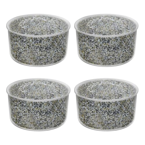 4 Pack Shower Head Filter Replacement Cartridge Compatible with All Canopy Handheld & Fixed Filtered Shower Head, Water Softener Filter for Hard Water, Reduce Chlorine and Harmful Substances