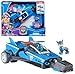 Produktbild PAW Patrol: Der Mighty Kinofilm, 40cm langes Chase Deluxe Superhelden-Raketenfahrzeug inkl. Chase Figur, Licht und Geräuschen, Spielzeug geeignet für Kinder ab 3 Jahren