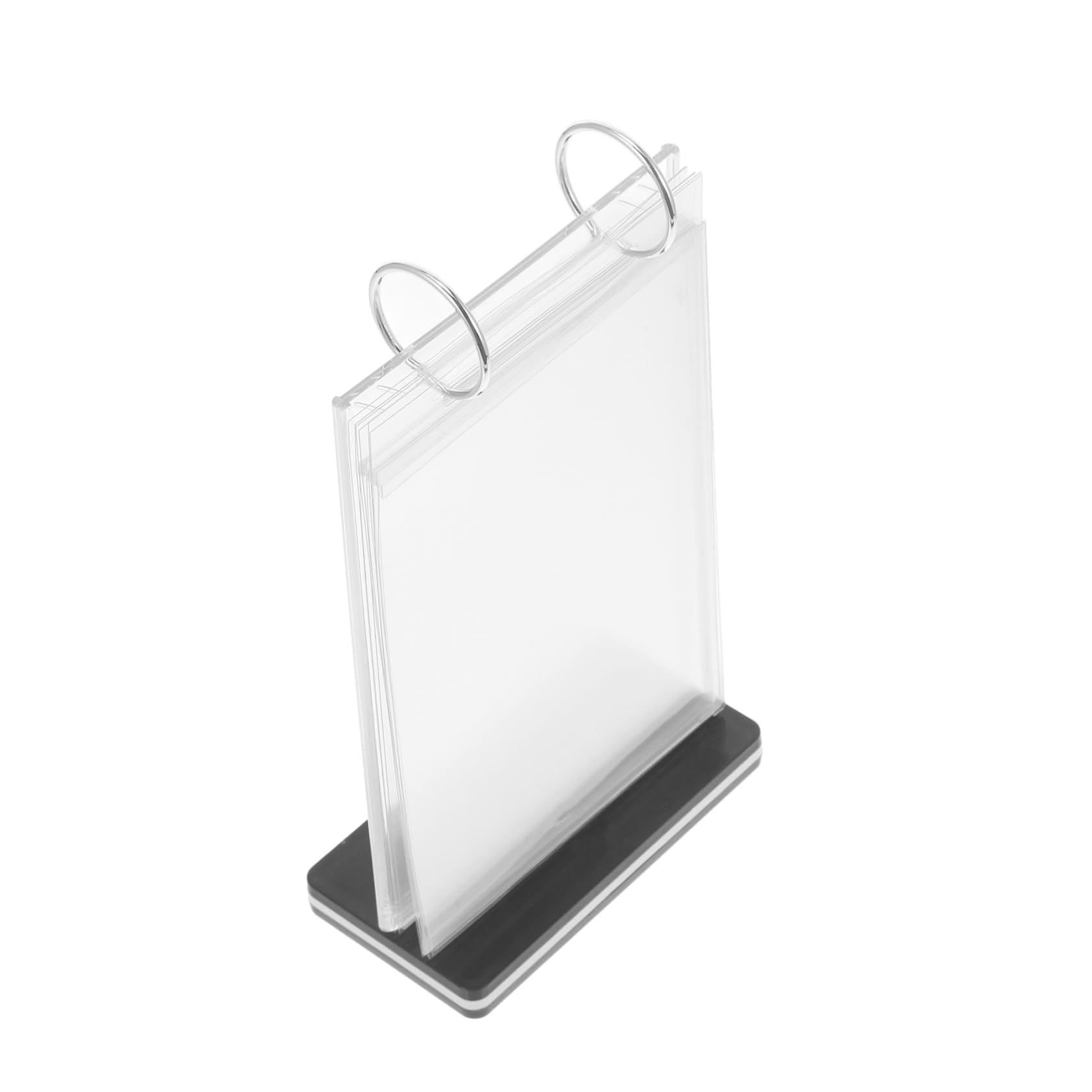 5piezas Soporte De Menú De Escritorio Transparente Para Restaurantes Exhibidores Estables Para Carteles Porta Menús Ligero y Fácil De Usar Para Tiendas y Eventos