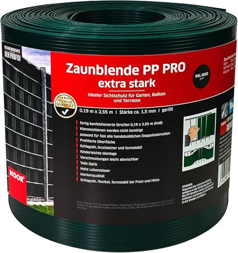 Sichtschutzstreifen PP Rolle Grau RAL 7040