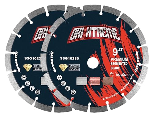 Image of 9 Inch Diamond Blade 2Pcs, General Purpose Segmented Blade