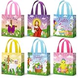 Wesnoy 48 bolsas de regalo de Pascua reutilizables a granel,