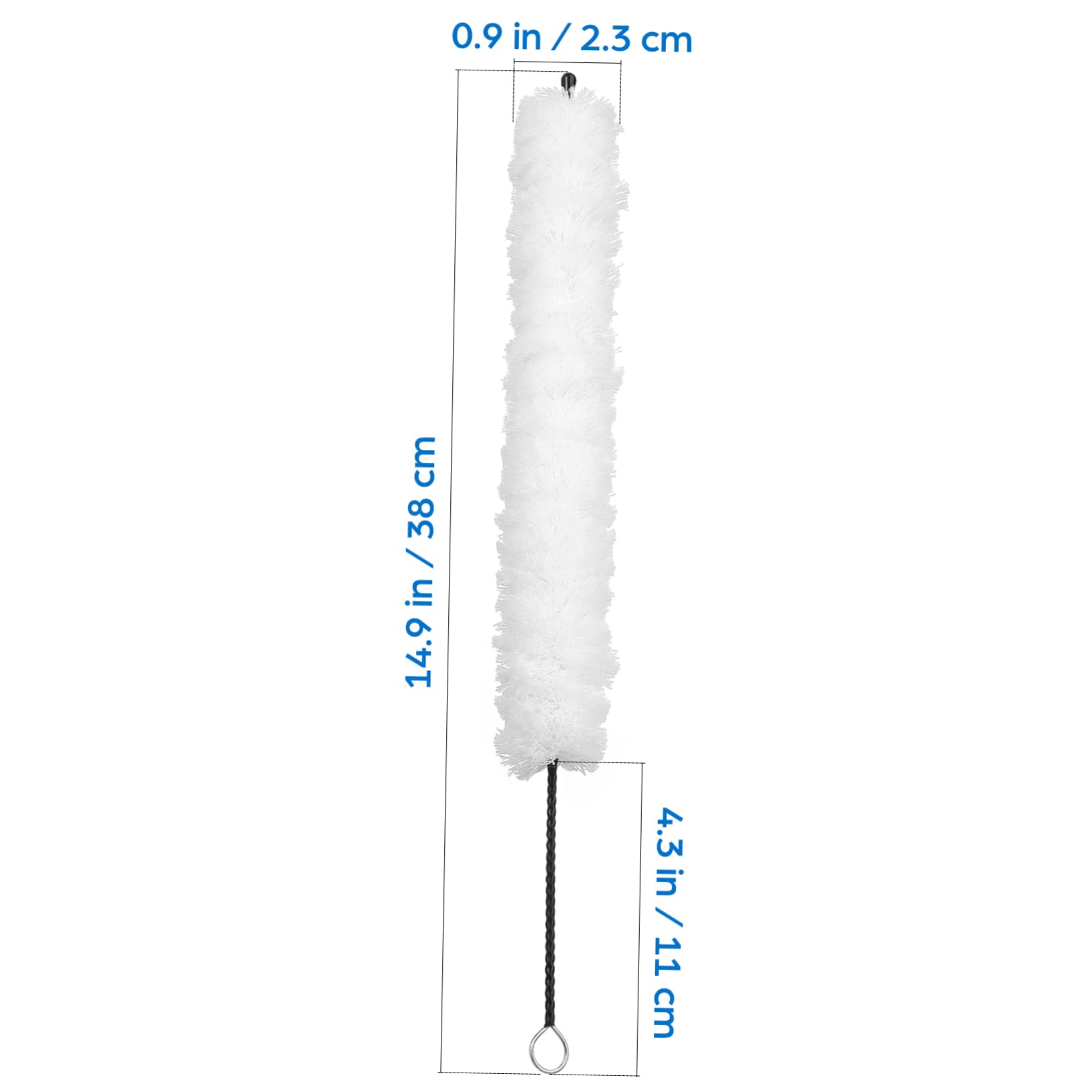 VANZACK Professional Flute Brush Cotton Cleaning Head for Musical Instruments Twisted Wire Loop Handle