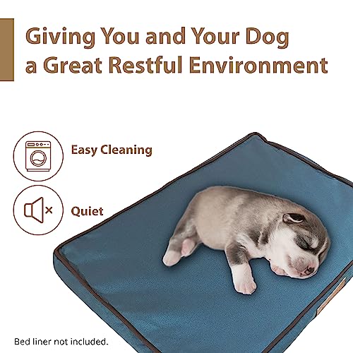 Ellie-Bo Funda de Cama Grande de Espuma viscoelástica para Perro, de 36 Pulgadas, Impermeable, Color Verde - imagen 7