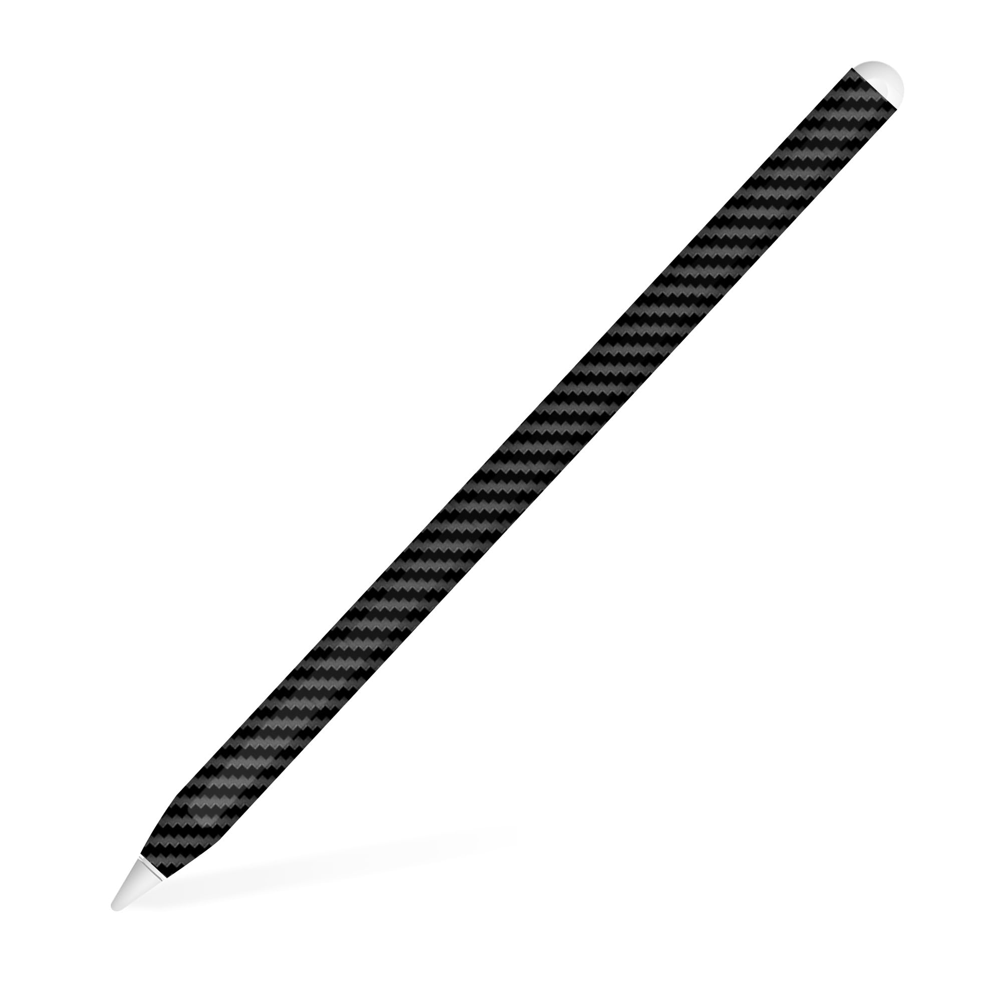 Capes Skins Wraps Stickers Compatible with iPad Pencil 2nd Generation | Anti-Scratch Durable 3M Vinyl Wraps | Not a Case | Wireless Charging Compatible | Carbon Fibre Black-image-5