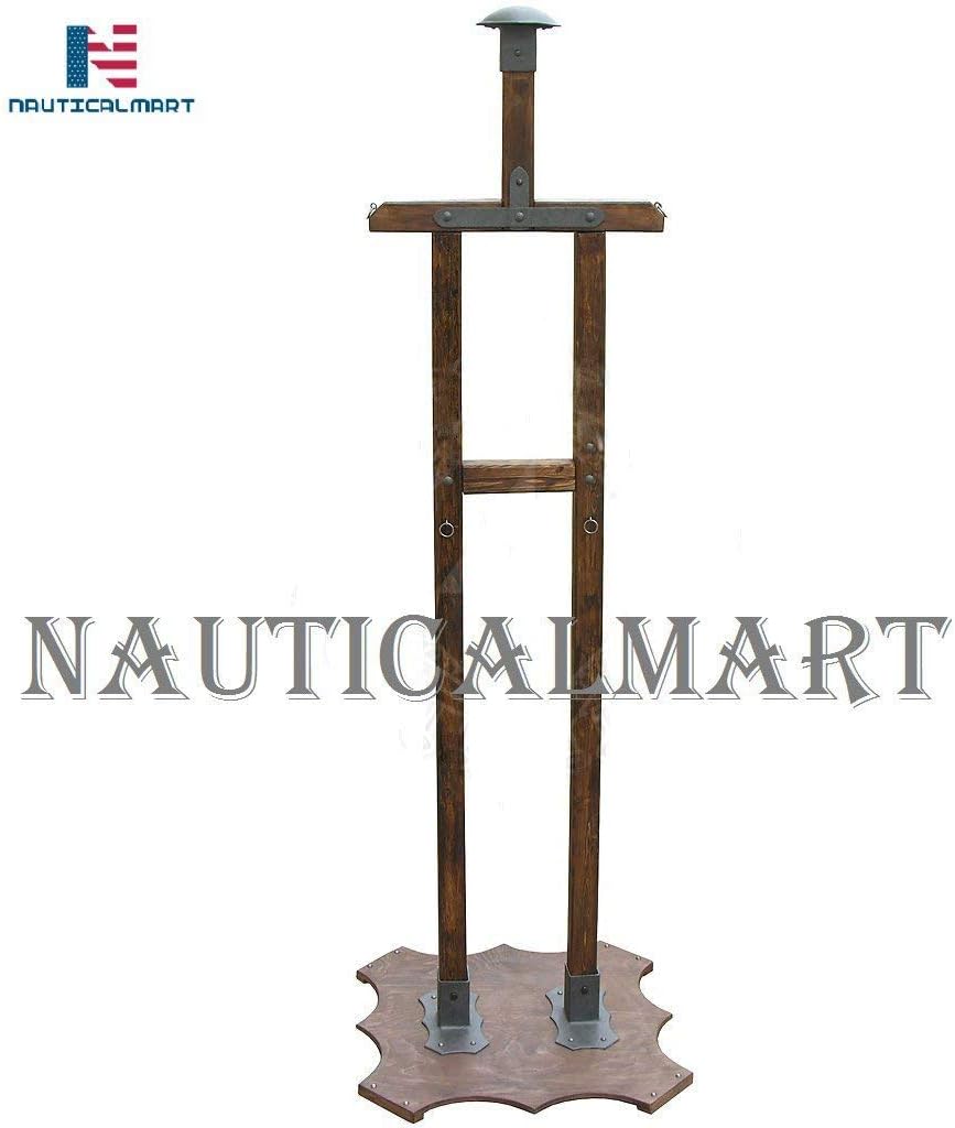 NauticalMart Wooden armor stand Viking Suit of Armor Display Stand Cosplay LARP Knight Armour Decorative Rack Stand Medieval Costume
