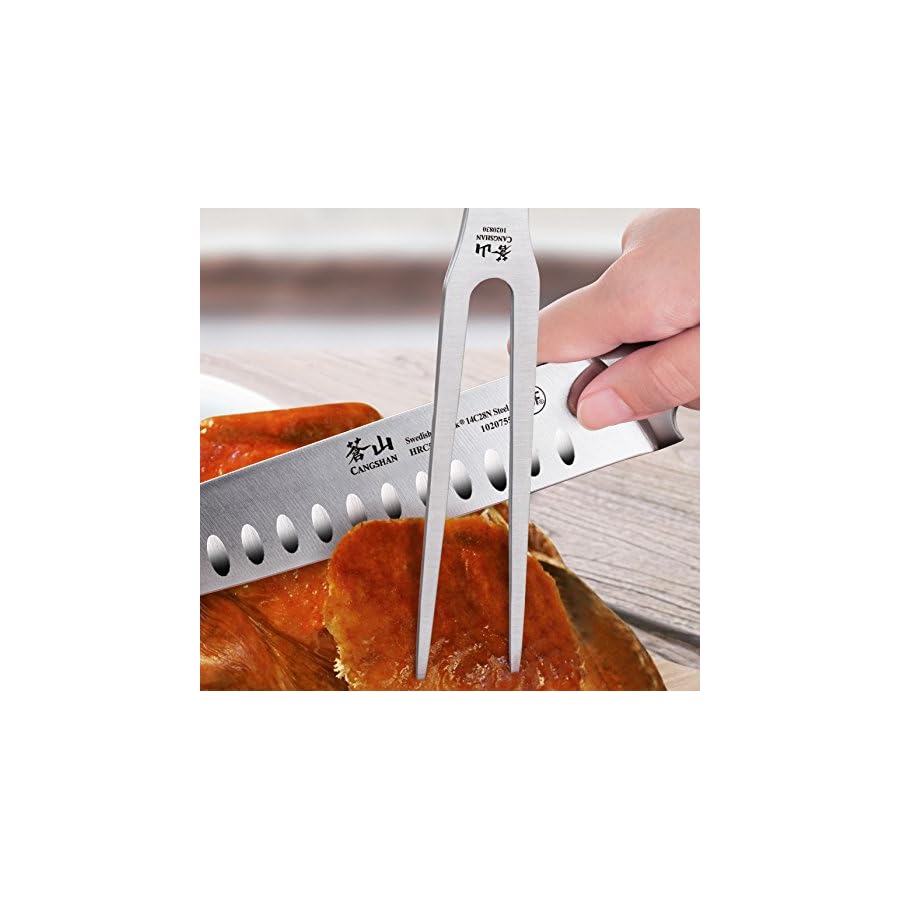 Cangshan-TS-Series-1020762-Swedish-14C28N-Steel-Forged-9-Inch-Carving-Knife-and-Wood-Sheath-Set Cangshan TS Series 1020762 Swedish 14C28N Steel Forged 9-Inch Carving Knife and Wood Sheath Set