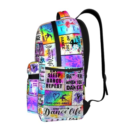 Dance Backpack Ballet School Bookbags 16 Inch Dance School Backpacks Travel Backpack Sport Daypack for Kids Girls Boys Women Men Gifts2