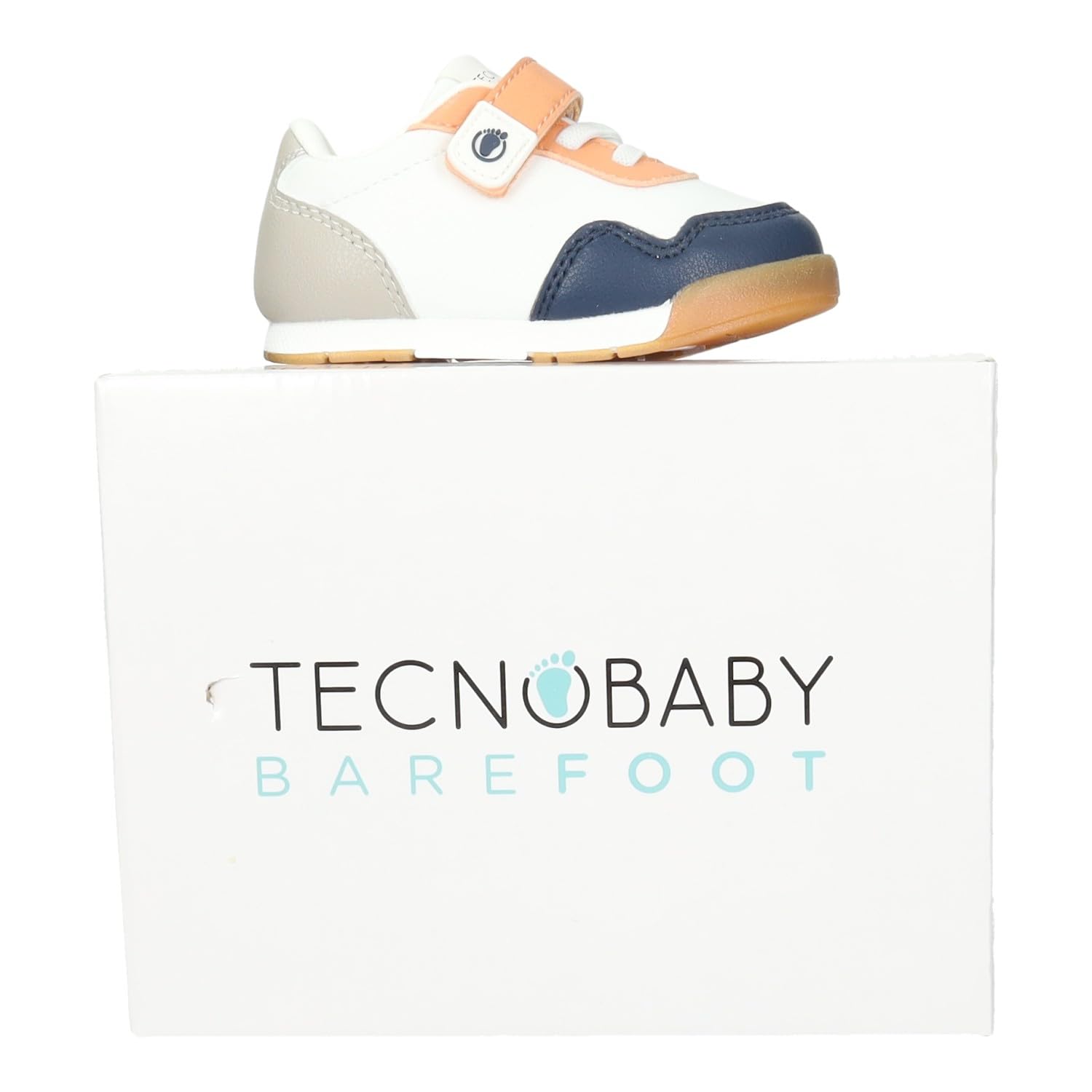 OSSH502001 Zapatillas Deportivas para niños Conguitos, Suela Fina y Flexible, Puntera Ancha, Cierre Adhesivo, Drop Cero, diseño Animal Friendly NIÑO Deportivos Marino 21