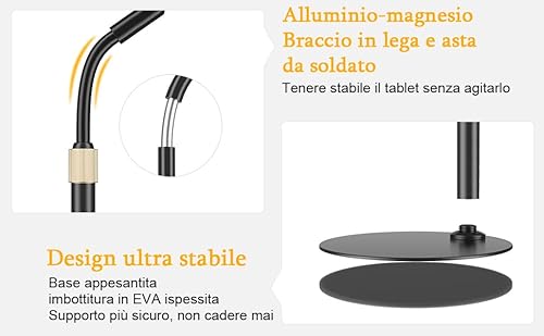 Porta cellulare, porta cellulare a collo d'oca