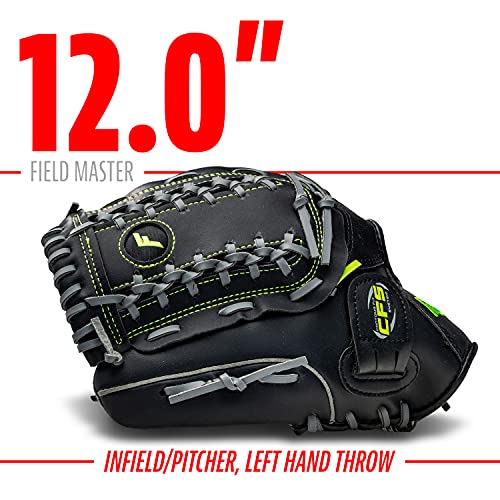 Franklin Sports Baseball And Softball Glove - Field Master - Baseball And Softball Mitt Black, 12.0" #TOP4