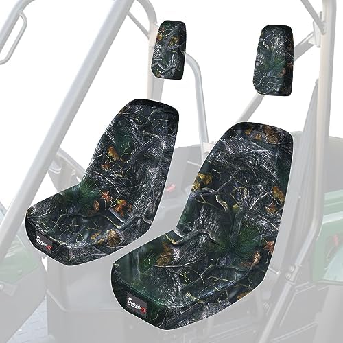 Kawasaki Mule Sx Accessories KEMIMOTO Camo Seat Cover For Kawasaki Mule 3000 /3010/4000/4010 (2001-2022) - Water Resistant Kawasaki Mule Accessories - Foto 3
