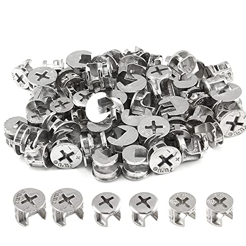 Luomorgo 75 Pcs Furniture Connecting Cam Fittings, Furniture Connecting Cam Lock Fittings Fastener Cabinet Connectors Hardware
