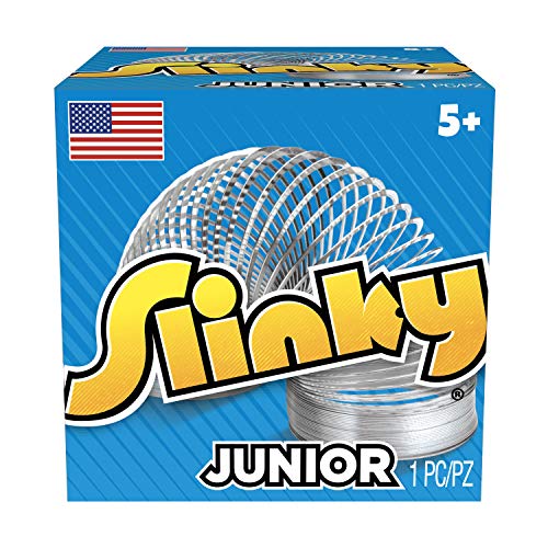 just play slinky jr the original walking spring toy 5-pack small metal slinkys kids toys for ages 5 up