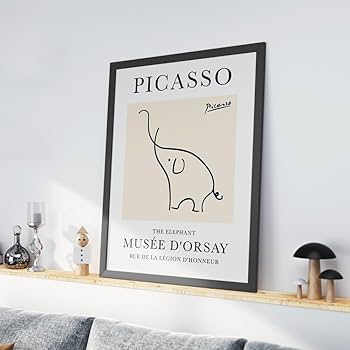 パブロ　ピカソ　アート　ヴィンテージ Amazon.co.jp: ヴィンテージ ピカソ 犬 猫 鳥 馬 キャンバス