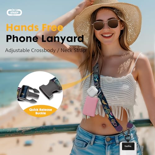 Image of Icycay Phone Lanyard Crossbody Strap Adjustable Teacher Women Dream Catcher | for Cell Phone Case Keys ID Badges, Anti Theft, Multifuctional, Neck Phone Holder, Travel Hiking Essential Accessories, Gifts