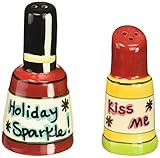 Appletree Design Nail Polish and Lipstick Salt and Pepper Set, 3-Inch