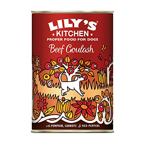 Lily's Kitchen Con ingredienti naturali Cibo umido per cani adulti Gulasch di manzo 6 x 400g
