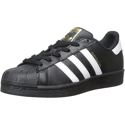 adidas Originals Baby Unisex's Superstar Sneaker, Black/White/Black