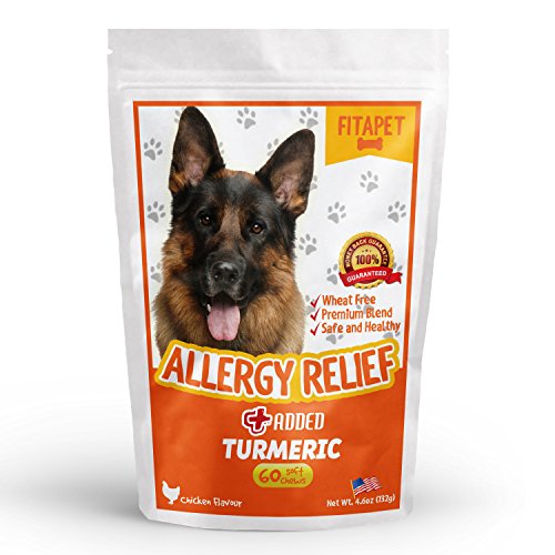 Fitapet Allergy Relief for Itchy Dogs with Turmeric, Omega3