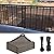 Abrotain Fence Privacy Screen Balcony Sun Shade Cloth 3'3"x9'9" 80% Shade Fabric Outdoor Patio Screens Mesh Panels Apartments Railing Cover UV Protection for Backyard Garden Porch Deck