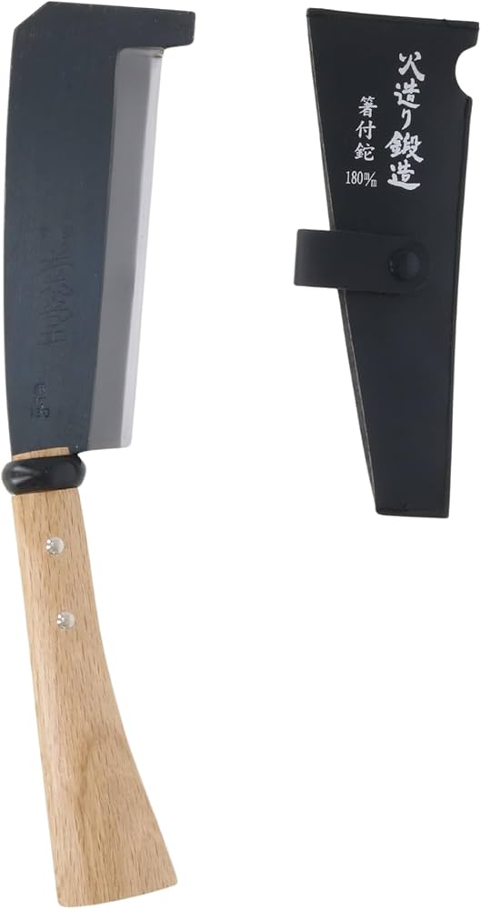 Amazon.co.jp: 高儀(Takagi) 経典×菊堂 鋼付 箸付 片刃 ナタ 180mm