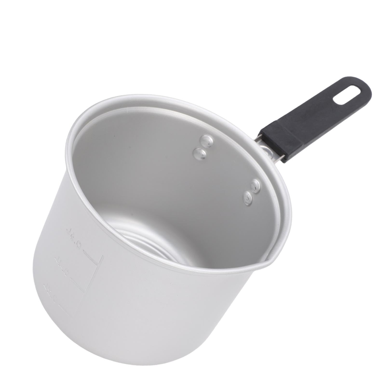Olla Plegable para Acampar, Olla de Cocina portátil Ligera con Tapa y Mango Plegable para Acampar al Aire, mochilero y Senderismo