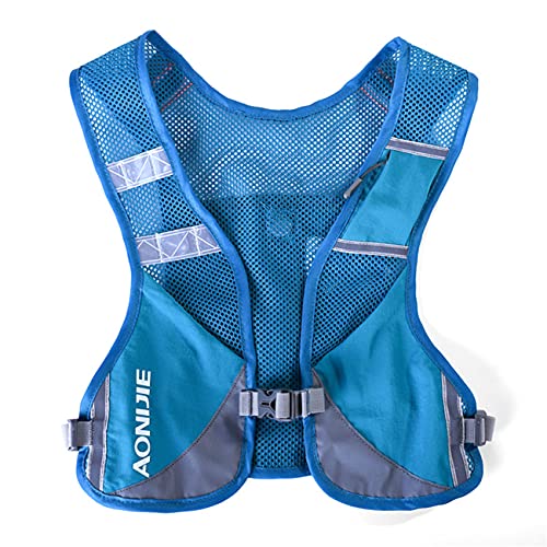 SANIQUEEN.G Ligero Mochila de Hidratación Superior Chaleco para Marathoner Ciclismo Trail Running Hombre Mujer (Azul)