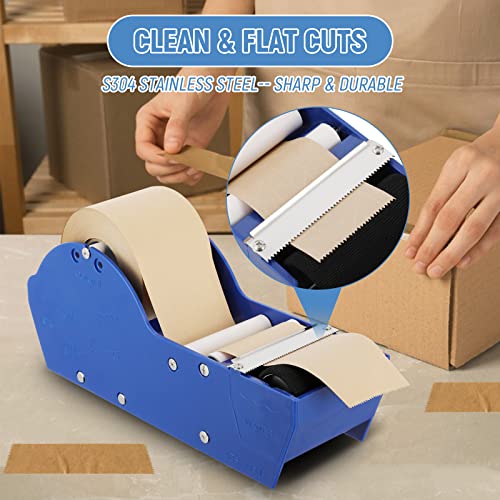 Frifreego Water-Activated Tape Dispenser, Manual Kraft Gum Tape Dispenser, Width Adjustable 1.18-3.15", Light Weight & Portable Packing Tape Dispenser Set #TOP2