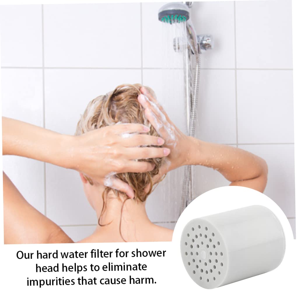 Cartuccia di ricambio per filtro doccia a 15 fasi, 4 pezzi, compatibile con addolcitore d'acqua, migliora la qualità dell'acqua per pelle e capelli più sani, facile da installare, filtro per soffione