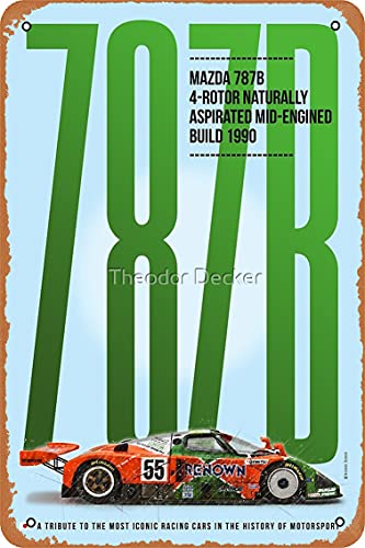 Amazon.co.jp: マツダ 787B トリビュート ポスター メタル ブリキ看板