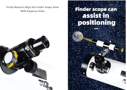 Image of Telescope -Model 70076 Reflector Astronomical Telescope- HD Precise Optics -(with Full Size Stand-for) All -700 Focal Length, 175x Upto 350X Magnification