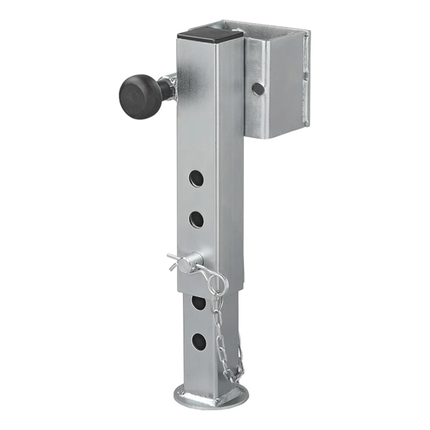 Preiswert&Gut 2X Anhängerstützen & Kurbelstütze Wohnmobil – Stütze 1300 kg, Stahlrohr 60x60 mm, kippbar – höhenverstellbar 345–445 mm Ausdrehstütze und Wohnwagenstützen Anhänger