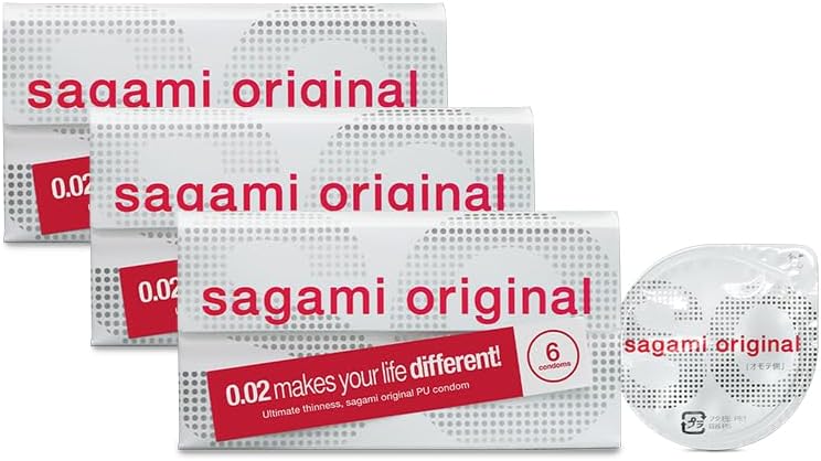 Original 0.02 Standard | Super Thin | Super Strong | Non Latex PU Condoms (18 Pack)