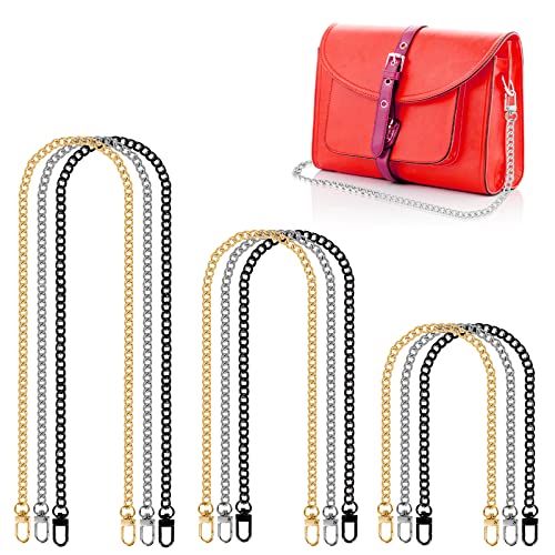 CAPASTEC 2er Set Tasche Kette - Alu Verlängerung Für Handtaschen Schwarz