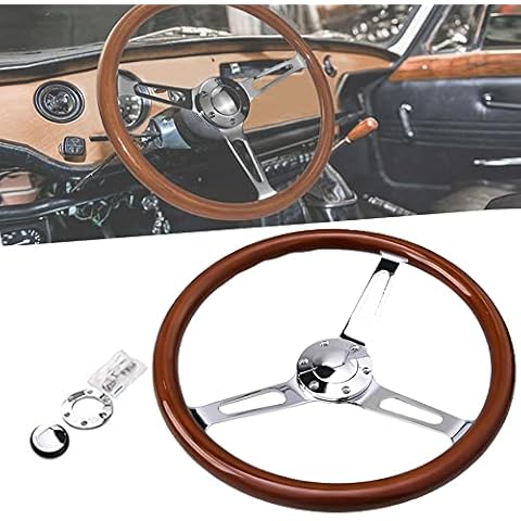 Hodenn 14inch Wood Steering Wheel Cover