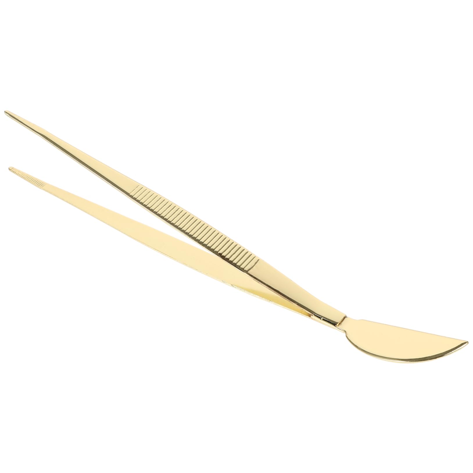 Mipcase Garden Bonsai Tool Precision Tweezers Scraper Stainless Steel for Bonsai Moss Arrangement