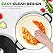 Nutrichef 6 Quart Electric Dutch Oven | 1500W 5-in-1 Enamel Coated Cast Iron Pot with Stainless Steel Lid | Precise Temperature Control | Includes 2 Silicone Pot Holders & Heat Resistant Pad | Black