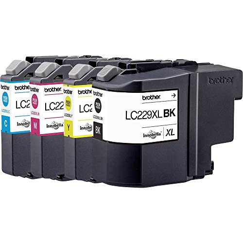 Brother Original LC229XLVALBPDR Cartouches d'encre Value Pack avec Étiquette de Sécurité Comprenant 4 Cartouches d'encre XL (Noir, Magenta, Cyan, Jaune)