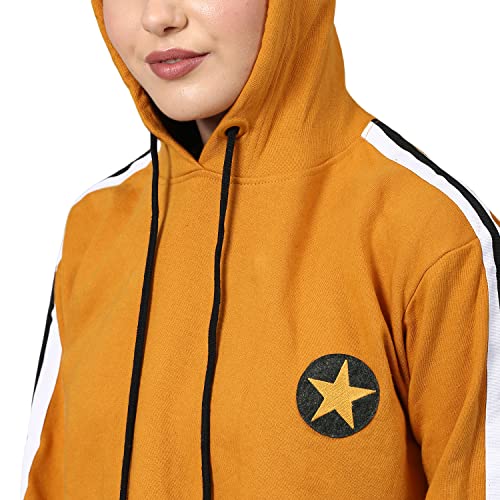 Image of Campus Sutra Cotton Women Hooded Sweatshirt