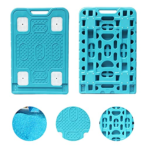 Carretilla plegable con base plástica y ruedas giratorias miniatura 4
