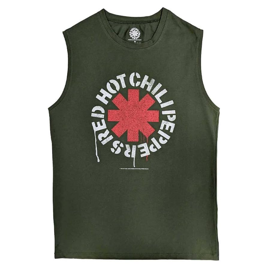 Red Hot Chili Peppers Tank Top Muscle T Shirt Stencil New
