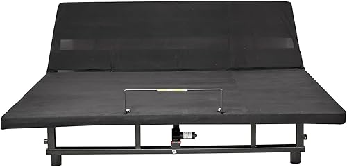 Miniatura 6 de Base de cama ajustable ergonómica tamaño Queen, control remoto inalámbrico, motor silencioso y duradero, inclinación independiente de cabeza y pie,
