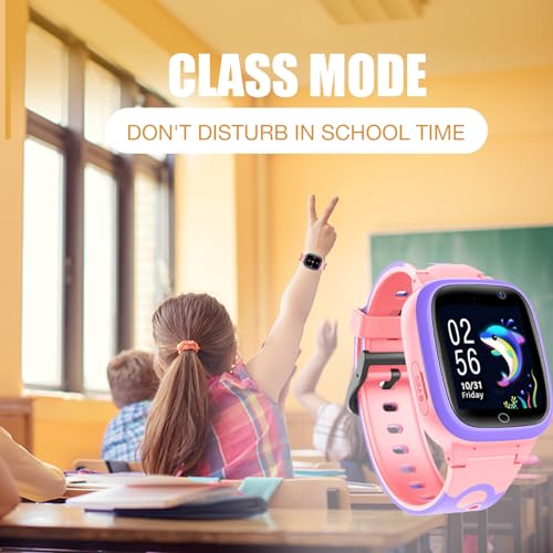 Tykjszgs Kids Smart Watch Lbs Tracker - Boys Girls Smartwatch Phone For 3-12 Year Old With Sos Camera Alarm Clock Call Camera Weather Stopwatch Voice Chat 1.44'' Touch Screen Electronic Toy Birthday thumb #5