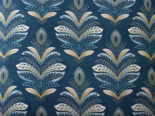 4-Piece Jasmine Teal Duvet Cover Set Double 200 x 200 cm - Image 4