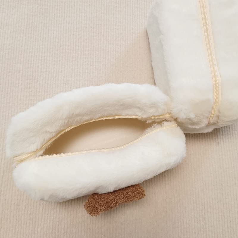 Miniatura 4 de Bolsa pequeña de cosméticos Kawaii linda bolsa de maquillaje estética Y2k bolsa de cosméticos para bolso (A-caqui)